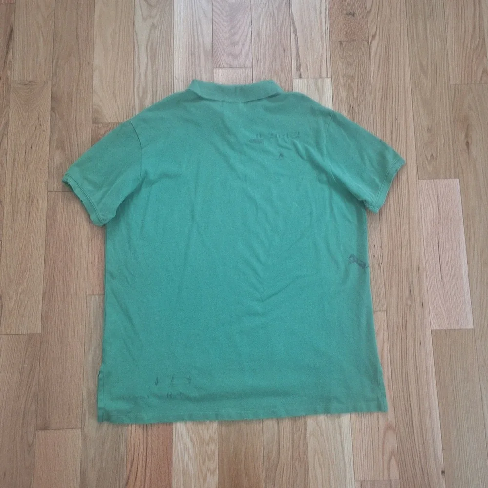 Polo Ralph Lauren Custom Fit Vintage Native American Graphic Polo Green XL